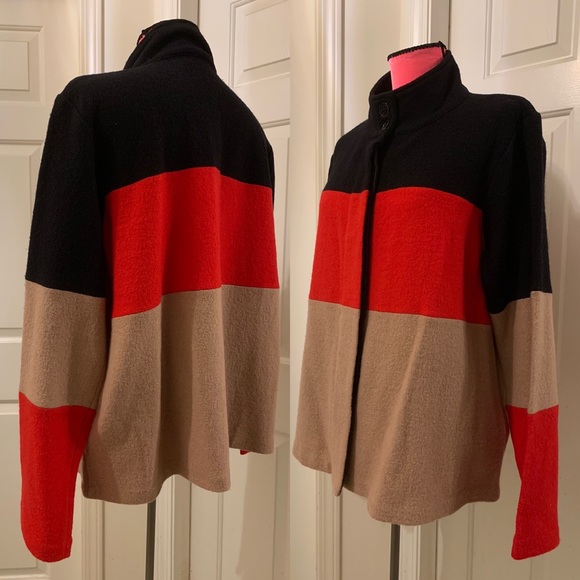 New Karl Lagerfeld Paris wool coatigan/sweater jacket - Picture 3 of 13